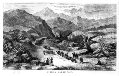 View of the Sierra Madre Pass, engraved by Bobbett & Edmunds