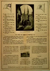 We Need an Army to Protect Us, propaganda pamphlet from the National Security League, c.1914-18