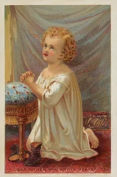 Young Girl Saying Prayers