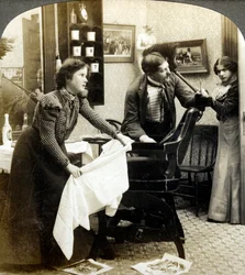 Getting His Hair Banged