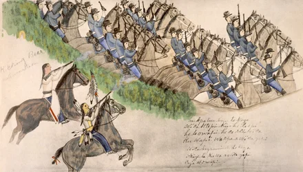 Opening of the Battle of the Little Big Horn
