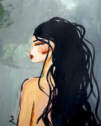 Serene Woman Profile