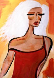 Stylish Woman in Red