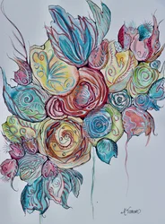 Colorful Abstract Florals