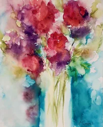 Vibrant Watercolor Bouquet