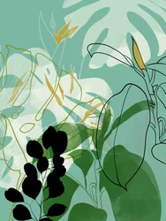 Leaves Line Boho 2