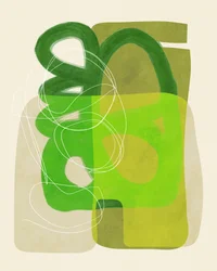 Painted Lines Green Tan 4