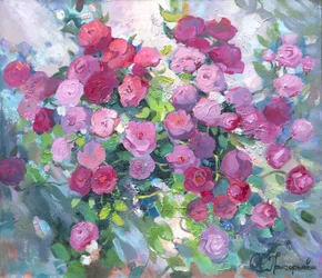 Blooming Rose Garden