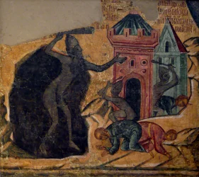 The Last Judgment. Fresco of the Novodevichy Convent