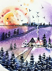 Cozy Winter Cabin