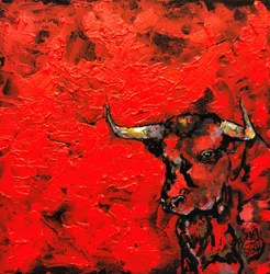 Fierce Red Bull