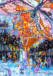 Vibrant City Dragonfly