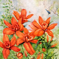 Vibrant Orange Flowers