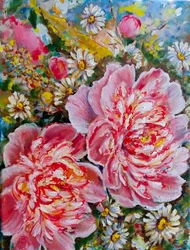 Vibrant Peony Garden
