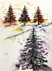 Winter Forest Glow