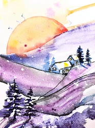 Winter Moon Cabin