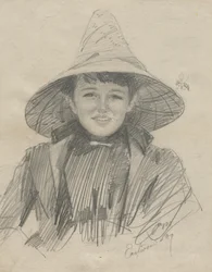 Ada Lymon (Woman in a Large Hat)