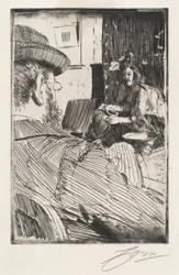 Albert Besnard and His Model