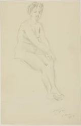 Seated Female Nude