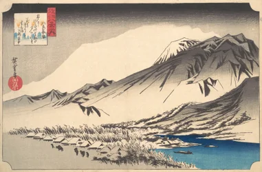 Evening Snow on Mount Hira, ca. 1832