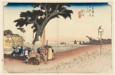 Fukuroi Teahouse, in The Fifty-Three Stations of the Tokaido Road