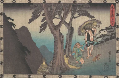 Sadakuro Threatening to Kill Yoichibei, ca. 1840
