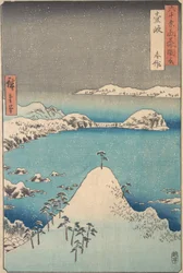 Winter View of Shimasaku in the Province of Iki