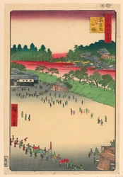 Yatsukoji Junction at Suji-chigai from the Series One Hundred Famous Views of Edo