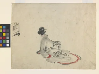 A Woman Bowing