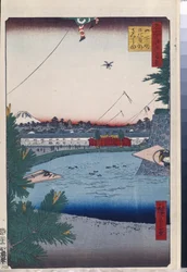 One Hundred Famous Views of Edo: Hibiya and Soto-Sakurada from Yamashita-cho