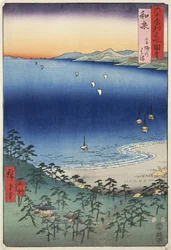 Takashi Beach in Izumi Province, from the Series Pictures of Famous Places in the Sixty-odd Provinces