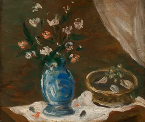 Still Life with Flowers - Blue Vase