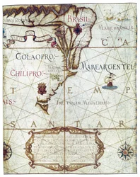 Map of South America, in Universa ac Navigabilis Totius Terrarum Orbis Descriptio 1559