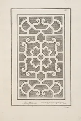 Design for Parterre, from Theatre des Plans et Jardinages, pub.1652 (engraving)