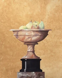 Marble Vase with Fruit