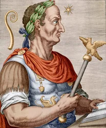 Julius Caesar (coloured engraving)