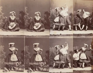 Eugénie Schlosser and Coralli, 1863