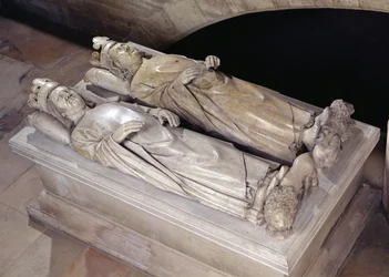 Effigies of Philippe VI (1293-1350) de Valois and Jean II (1319-64) Le Bon