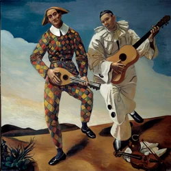 Harlequin and Pierrot