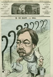 Cartoon by Francois Cesaire de Mahy (1830-1906), French Doctor, Journalist and Politician. Cover in L