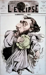 Cartoon Depicting Leon Gambetta