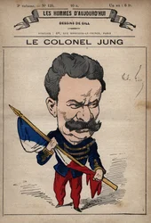 Cartoon of Colonel Theodore Jung (1833-1896) from 