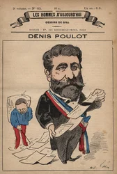 Cartoon of Denis Poulot (1832-1905) from 