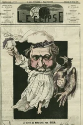 Eugène Rouher (1814-1884), French politician, leader of the Bonapartist party. Cover in "L