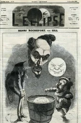 Henri Rochefort (1831-1913), French journalist, writer and politician. Cover in 