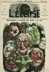 Masks for rent or not for carnival. Cover in L