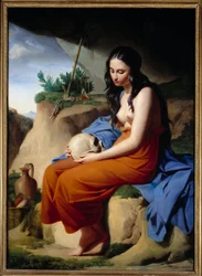 Madeleine. Holy Mary Magdalene Meditating