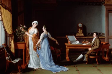 Count de la Forest with His Wife and Daughter, 1804