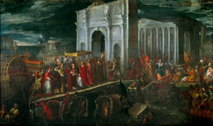 Reception of the Duke of Anjou in San Nicolo di Lido in Venice by Doge Moncenigo, During His Journey Back from Poland to France, July 28