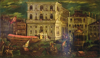 Embarkation of the Dogaressa Morosina Morosini Grimani 4 May 1597, Venice